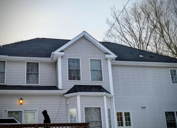 Completed residential roof