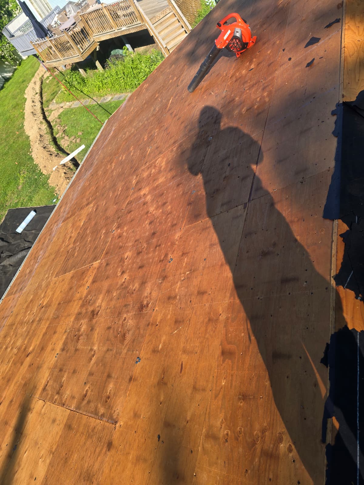 Roof deck preparation before shingles