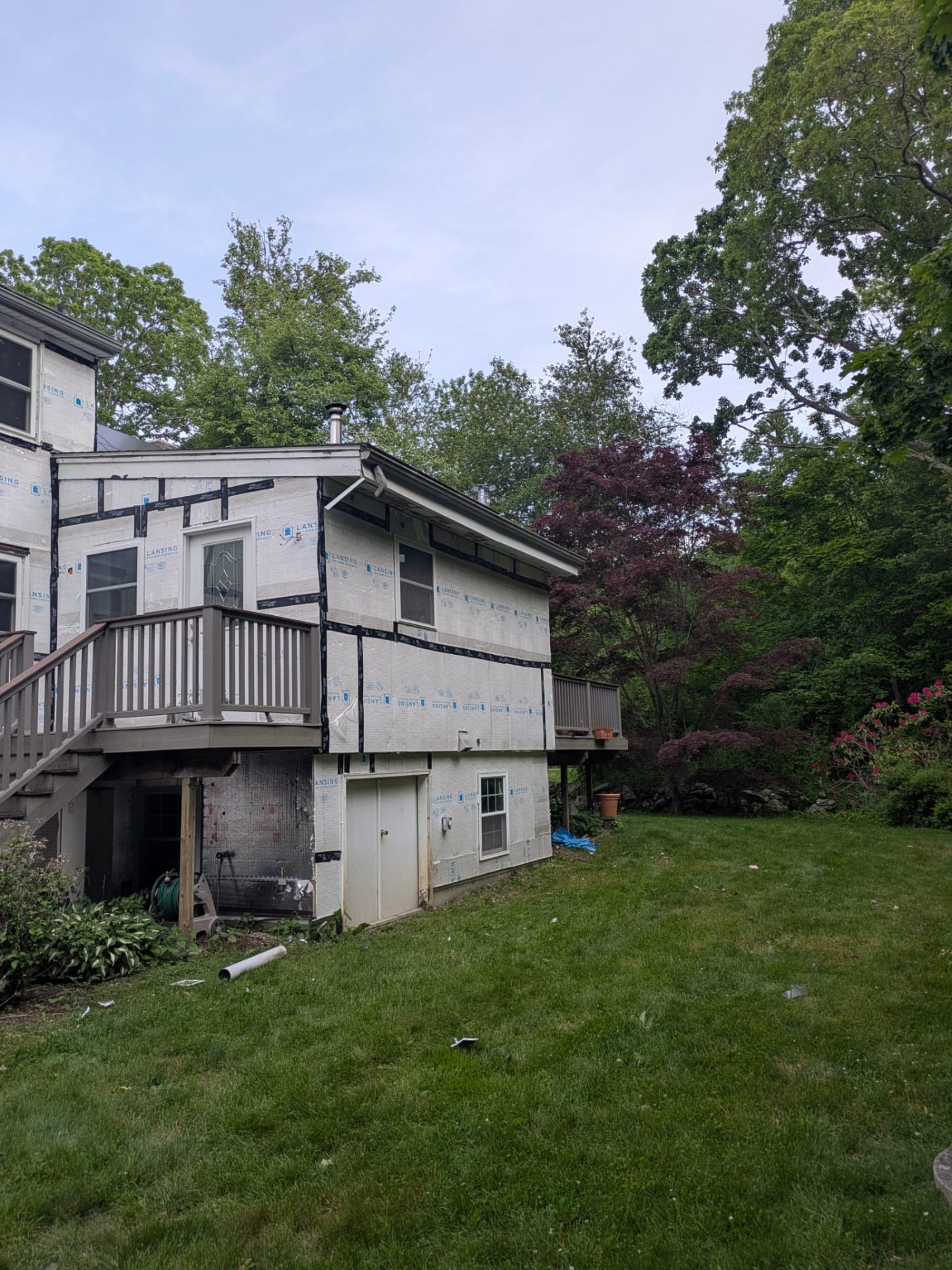 Wall preparation before siding installation