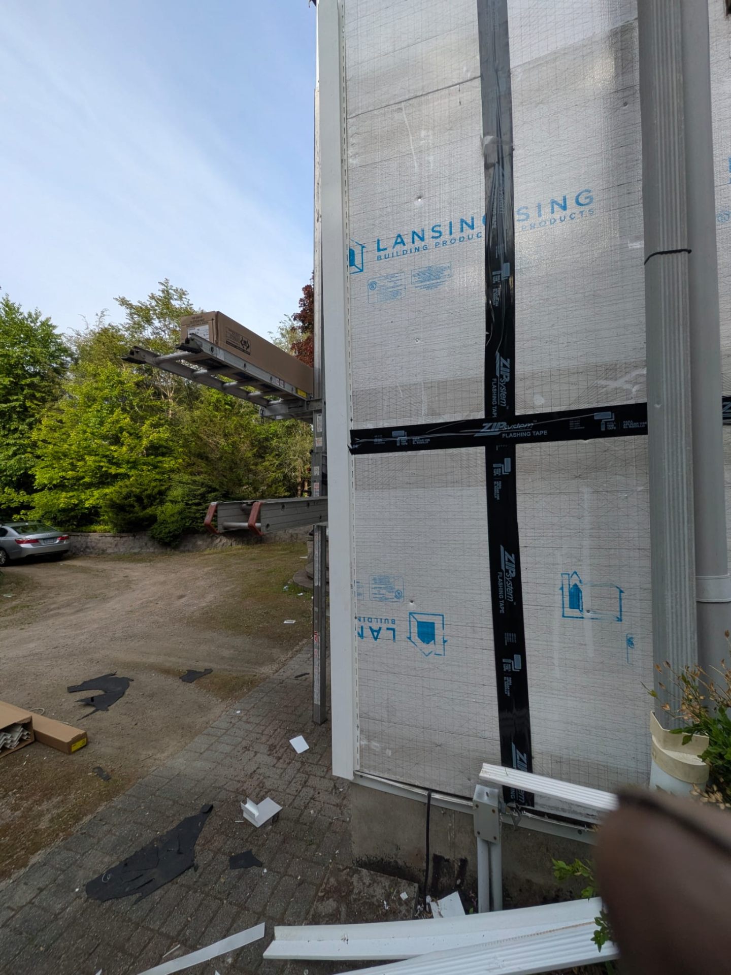 House wrap ready for new siding